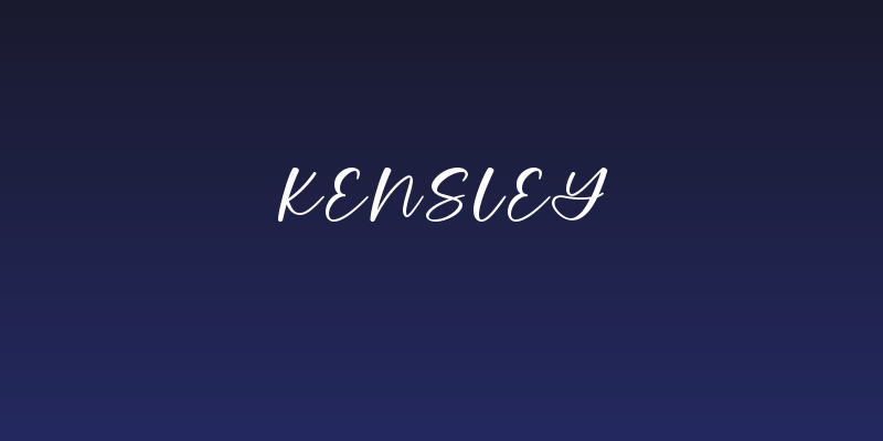 Kensley Social Header