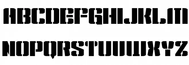 Kensuco Stencil__G Font UPPERCASE