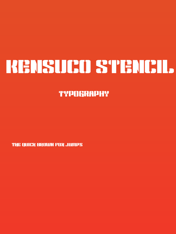 Kensuco Stencil__G Poster