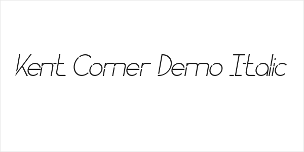 Kent Corner Demo Italic Logo