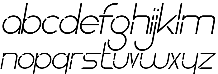 Kent Corner Demo Italic Font LOWERCASE