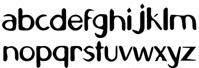Kenta Schriftart Kleinbuchstaben