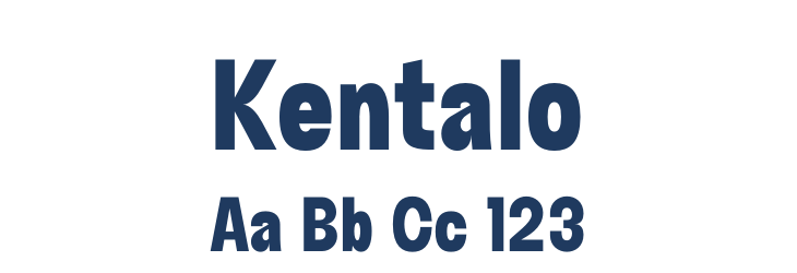 Kentalo Font Preview