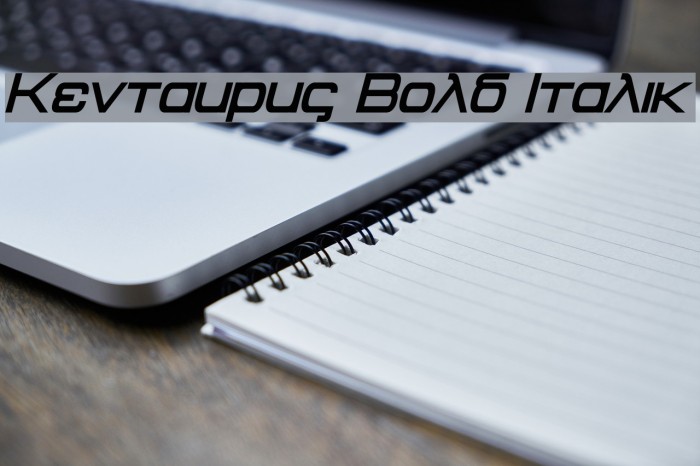 Kentaurus Bold Italic Example 3