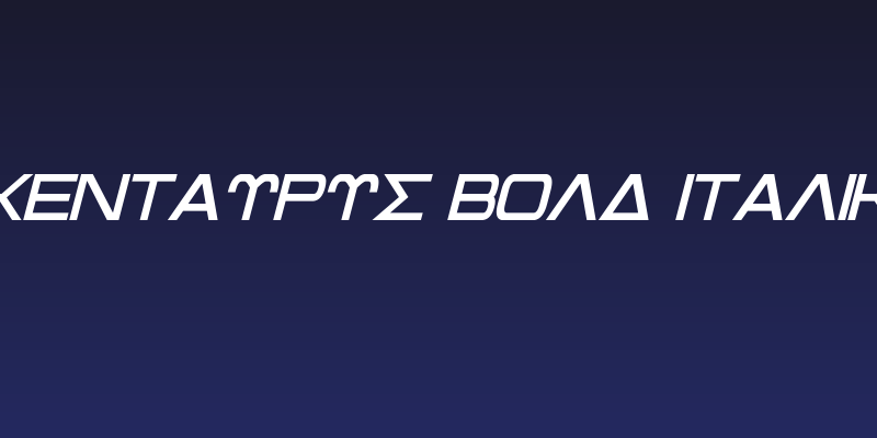 Kentaurus Bold Italic Social Header