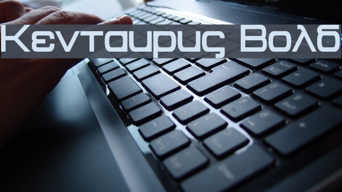 Kentaurus Bold Font examples