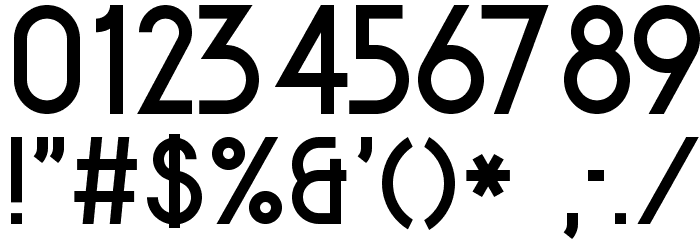 KentekenSmitsTweeduizendDertien Font OTHER CHARS
