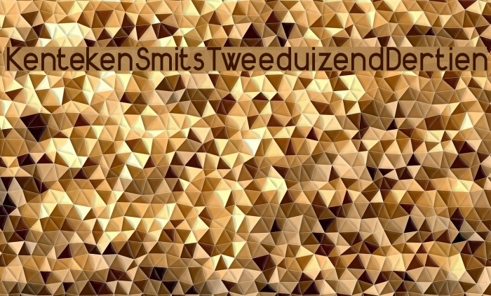 KentekenSmitsTweeduizendDertien Font examples