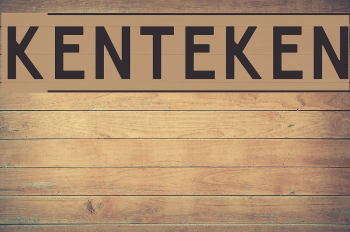 Kenteken Font examples