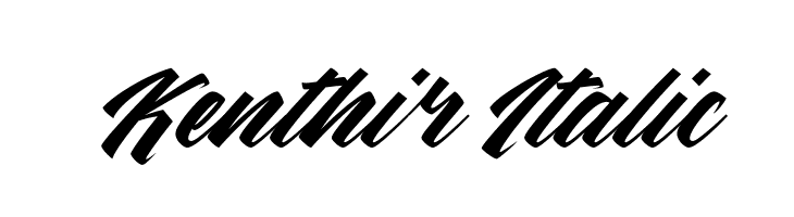 Kenthir Italic  Fuentes Gratis Descargar