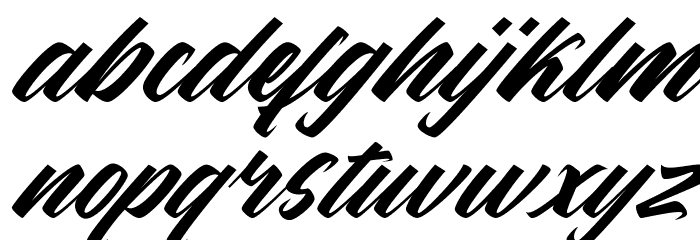 Kenthir Italic Font LOWERCASE