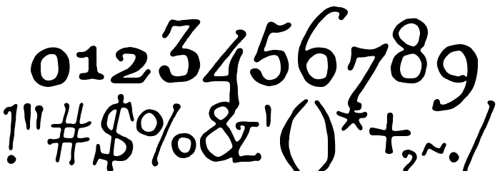 Kentucky Fireplace Font OTHER CHARS