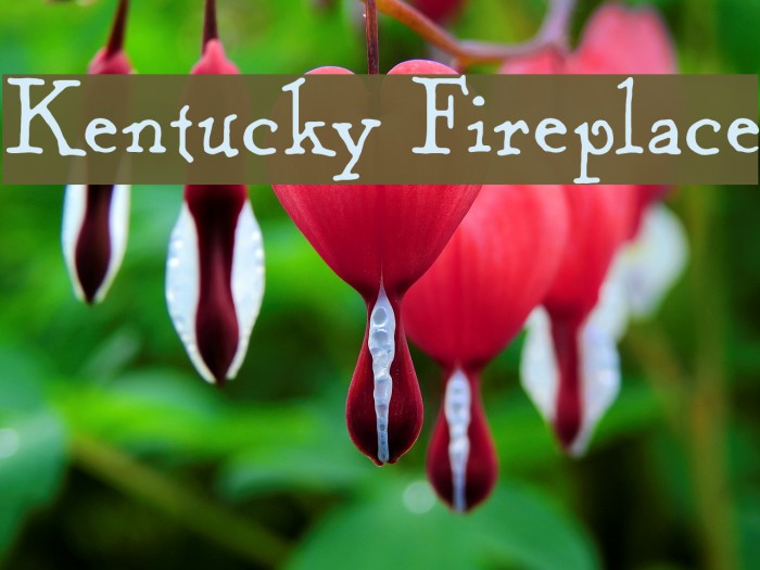 Kentucky Fireplace Font examples