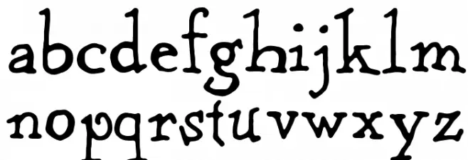 Kentucky Fireplace Font LOWERCASE