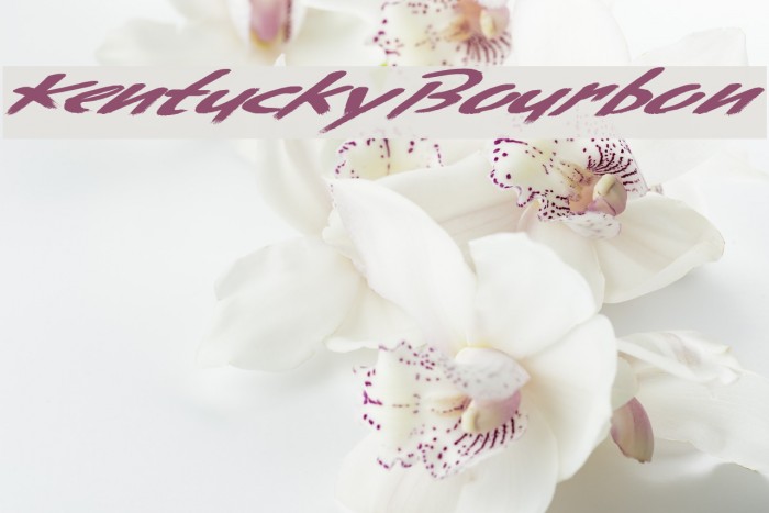 KentuckyBourbon Font examples