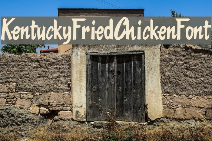 KentuckyFriedChickenFont Font examples