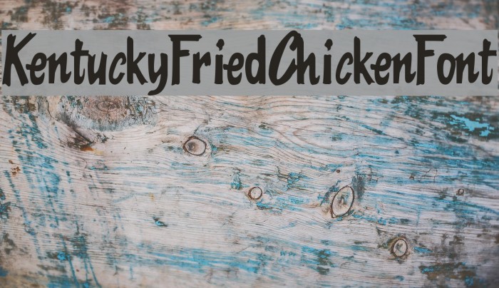 KentuckyFriedChickenFont Font examples