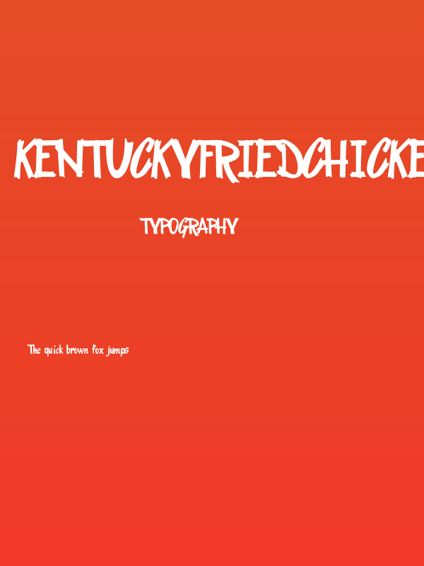 KentuckyFriedChickenFont Poster