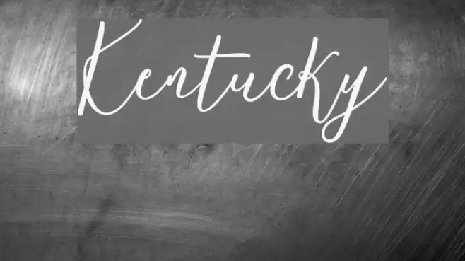 Kentucky Font examples