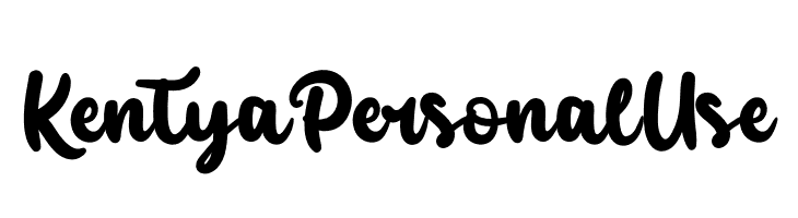 Kentya Personal Use  नि: शुल्क फ़ॉन्ट्स डाउनलोड