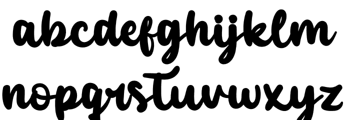 Kentya Personal Use Font LOWERCASE