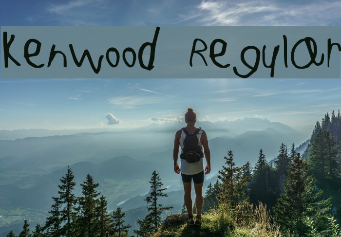 Kenwood Regular Font examples
