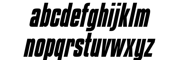 Kenyan Coffee Bold Italic Font LOWERCASE