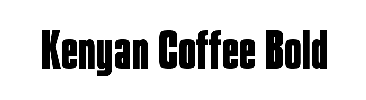Kenyan Coffee Bold Font