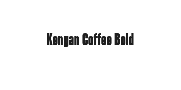 Kenyan Coffee Bold Logo