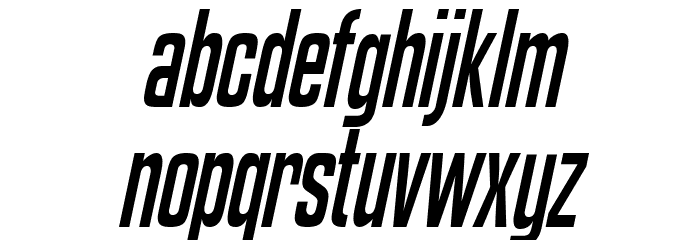 Kenyan Coffee Italic Font LOWERCASE