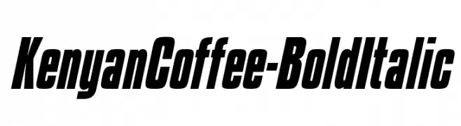 KenyanCoffee-BoldItalic  baixar fontes gratis