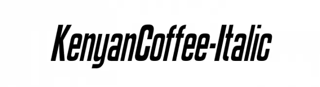KenyanCoffee-Italic  baixar fontes gratis