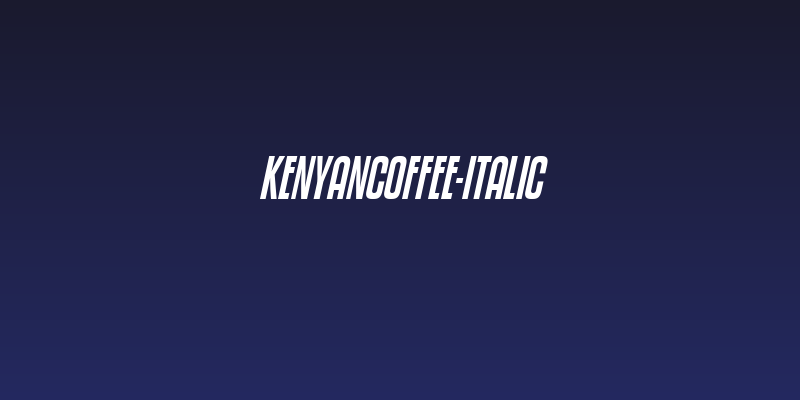 KenyanCoffee-Italic Social Header
