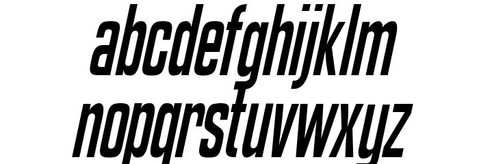 KenyanCoffee-Italic Font LOWERCASE
