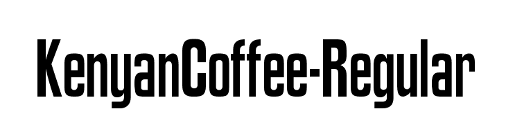 KenyanCoffee-Regular Font