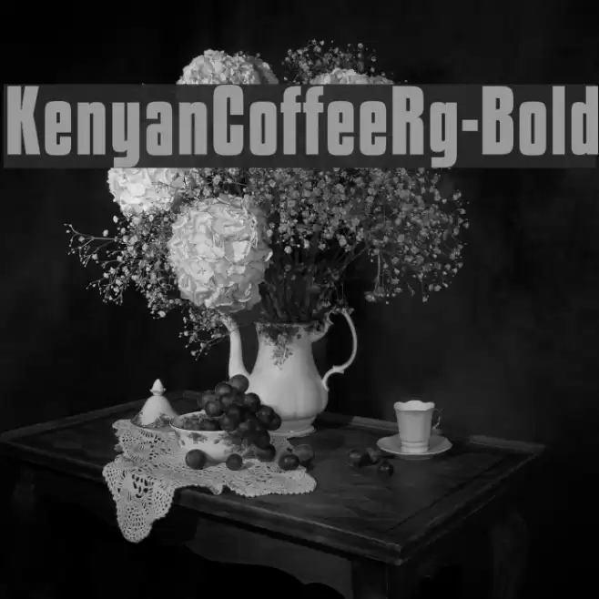 KenyanCoffeeRg-Bold Font examples