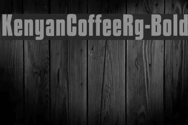KenyanCoffeeRg-Bold Font examples