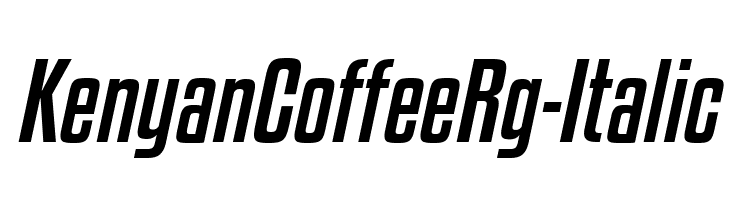 KenyanCoffeeRg-Italic  フリーフォントのダウンロード