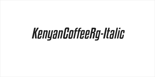 KenyanCoffeeRg-Italic Logo
