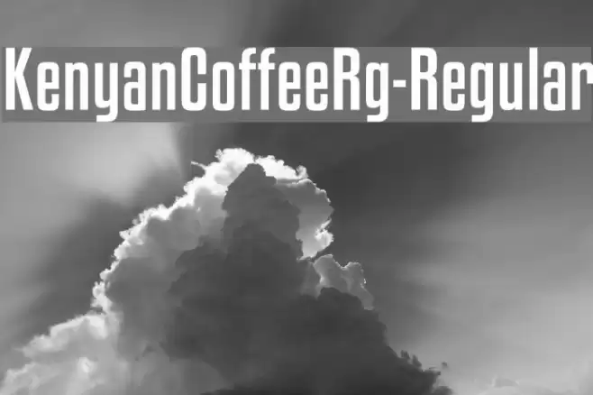 KenyanCoffeeRg-Regular Font examples