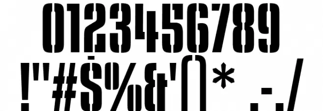 KenyanCoffeeStencilSb-Regular Font OTHER CHARS