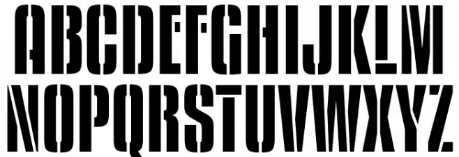 KenyanCoffeeStencilSb-Regular Schriftart Groß