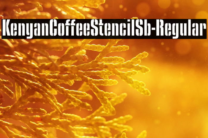 KenyanCoffeeStencilSb-Regular Example 2