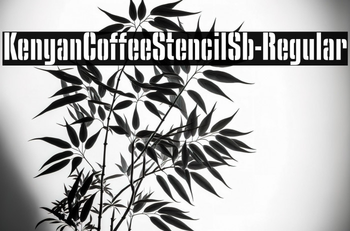 KenyanCoffeeStencilSb-Regular Example 3