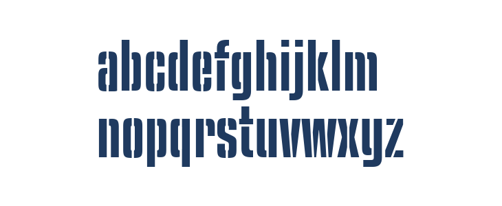 KenyanCoffeeStencilSb-Regular Lowercase