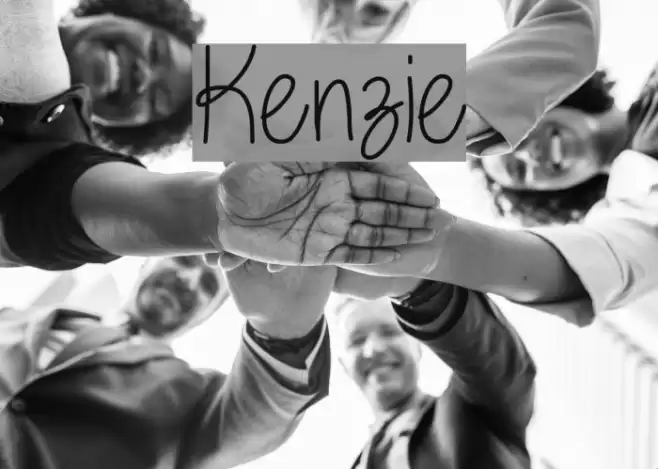 Kenzie Font examples