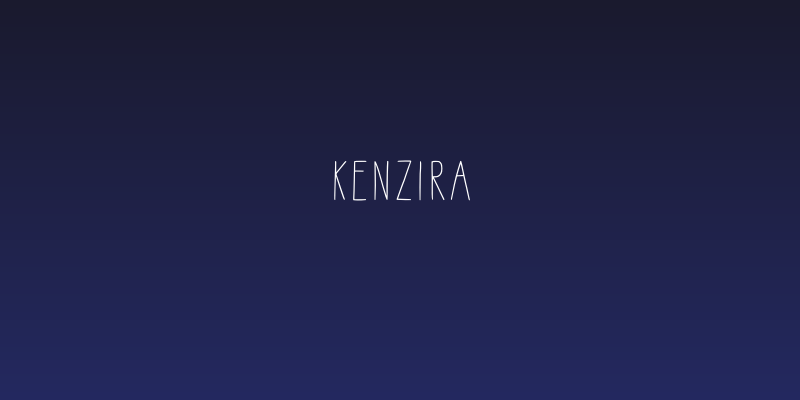 Kenzira Social Header