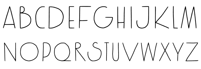 Kenzira Font LOWERCASE