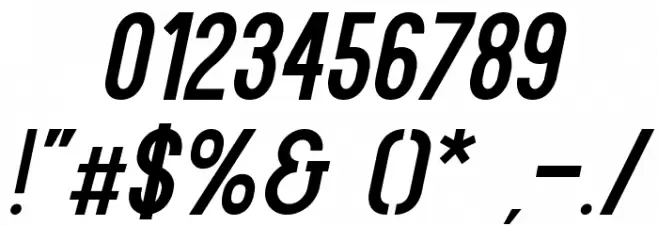 Kenzo-Italic Font OTHER CHARS