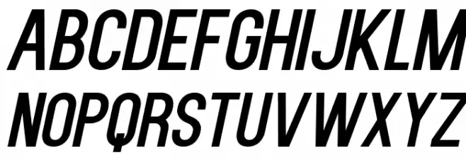 Kenzo-Italic Font UPPERCASE